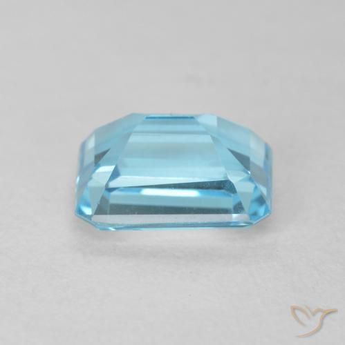 9,17 ctw natürlicher Swiss Blue Topas, Oktagonschliff, VVS