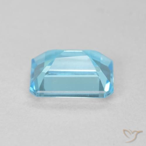 9,17 ctw natürlicher Swiss Blue Topas, Oktagonschliff, VVS