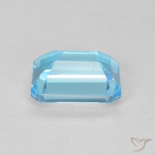9,17 ctw natürlicher Swiss Blue Topas, Oktagonschliff, VVS
