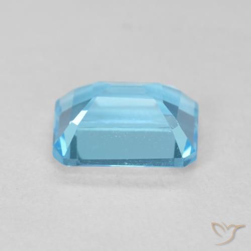 9,17 ctw natürlicher Swiss Blue Topas, Oktagonschliff, VVS