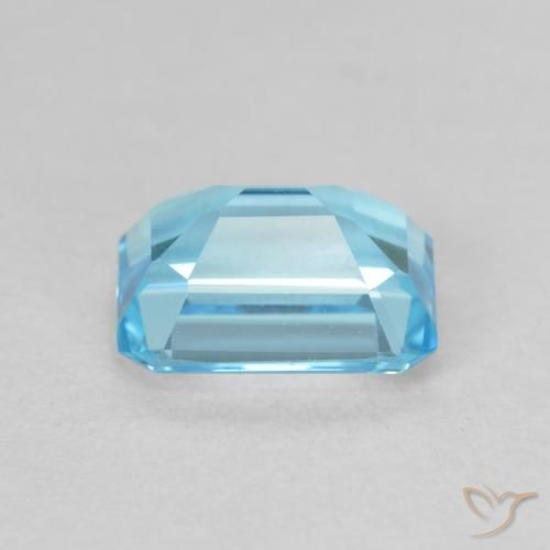 9,17 ctw natürlicher Swiss Blue Topas, Oktagonschliff, VVS