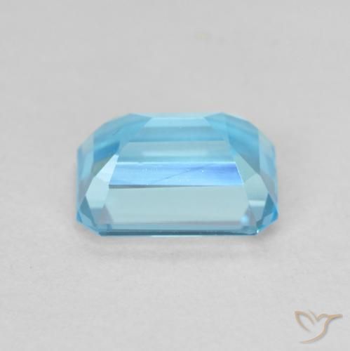 9,17 ctw natürlicher Swiss Blue Topas, Oktagonschliff, VVS