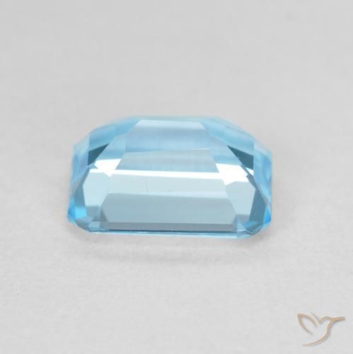 9,17 ctw natürlicher Swiss Blue Topas, Oktagonschliff, VVS