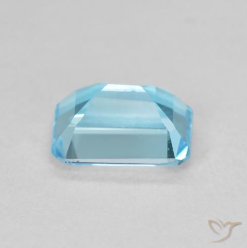 9,17 ctw natürlicher Swiss Blue Topas, Oktagonschliff, VVS