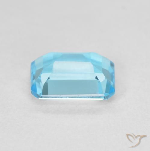 9,17 ctw natürlicher Swiss Blue Topas, Oktagonschliff, VVS