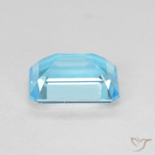 9,17 ctw natürlicher Swiss Blue Topas, Oktagonschliff, VVS
