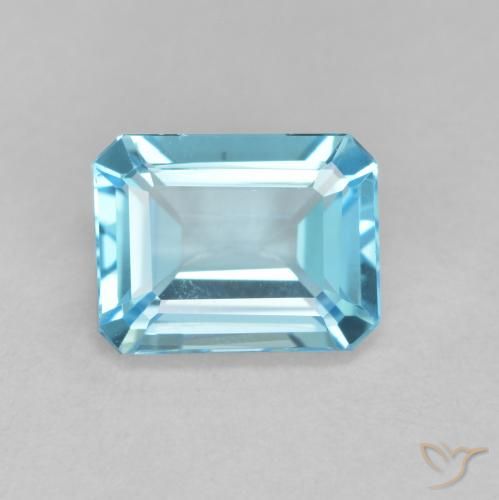 1.95ct Natürlicher Swiss Blue Topas, Smaragdschliff, VVS