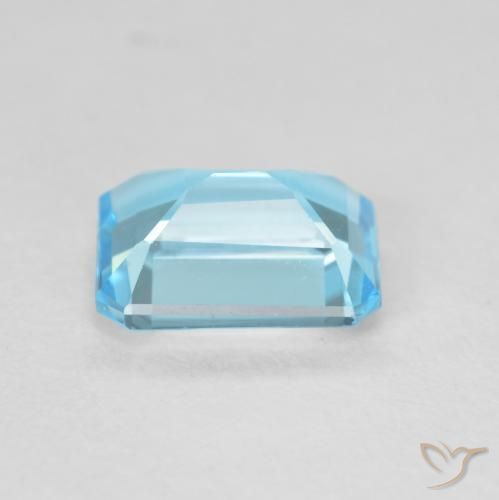9,17 ctw natürlicher Swiss Blue Topas, Oktagonschliff, VVS