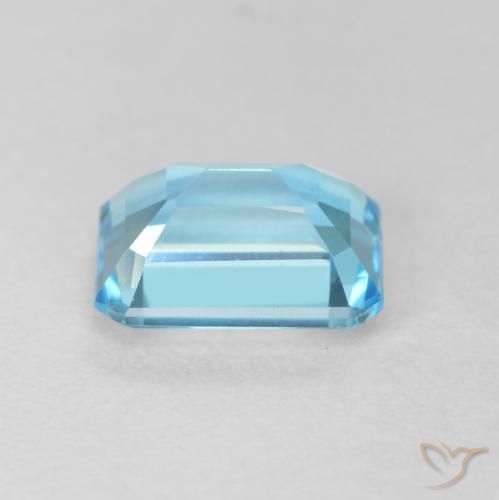 9,17 ctw natürlicher Swiss Blue Topas, Oktagonschliff, VVS
