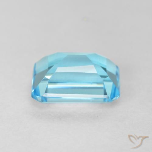 9,17 ctw natürlicher Swiss Blue Topas, Oktagonschliff, VVS