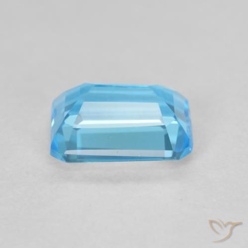 9,17 ctw natürlicher Swiss Blue Topas, Oktagonschliff, VVS-VS