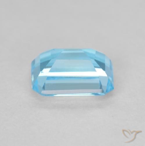 9,17 ctw natürlicher Swiss Blue Topas, Oktagonschliff, VVS-VS