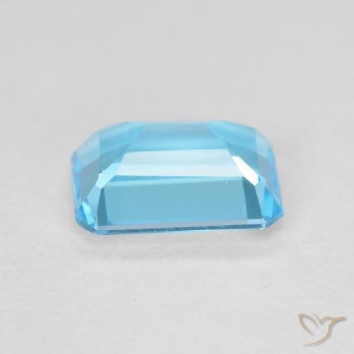9,17 ctw natürlicher Swiss Blue Topas, Oktagonschliff, VVS-VS