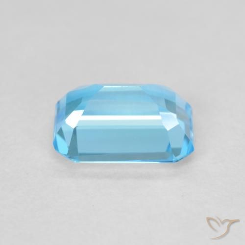9,17 ctw natürlicher Swiss Blue Topas, Oktagonschliff, VVS-VS