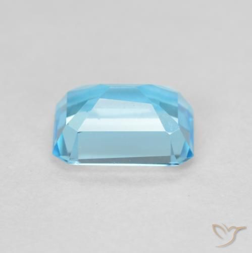 9,17 ctw natürlicher Swiss Blue Topas, Oktagonschliff, VVS-VS
