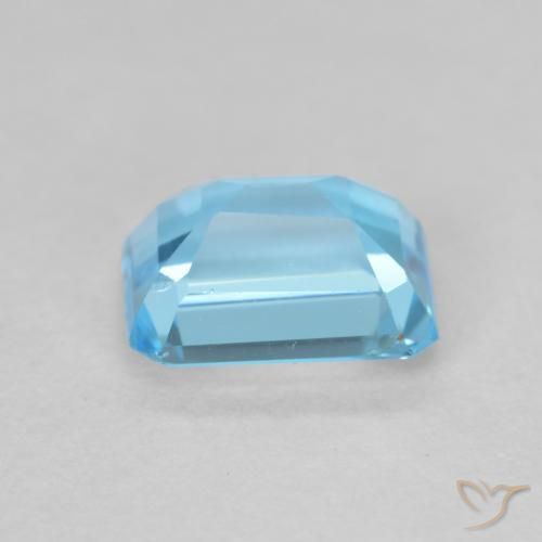 9,17 ctw natürlicher Swiss Blue Topas, Oktagonschliff, VVS-VS