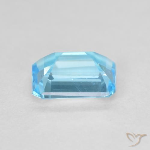 9,17 ctw natürlicher Swiss Blue Topas, Oktagonschliff, VVS-VS