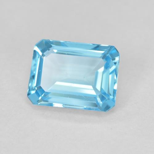 9,17 ctw natürlicher Swiss Blue Topas, Oktagonschliff, VVS-VS
