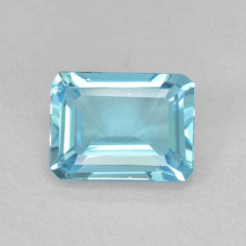 2.15ct Natürlicher hellblau Topas, Smaragdschliff, VVS-VS