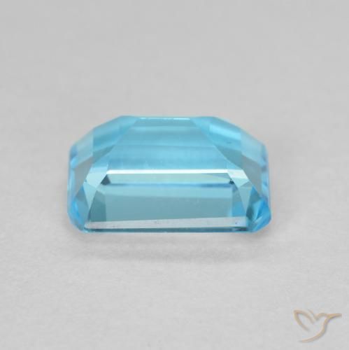 9,17 ctw natürlicher Swiss Blue Topas, Oktagonschliff, VVS-VS