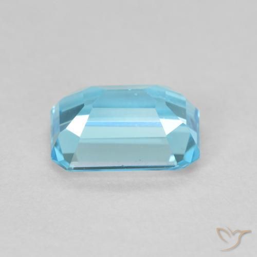 9,17 ctw natürlicher Swiss Blue Topas, Oktagonschliff, VVS-VS