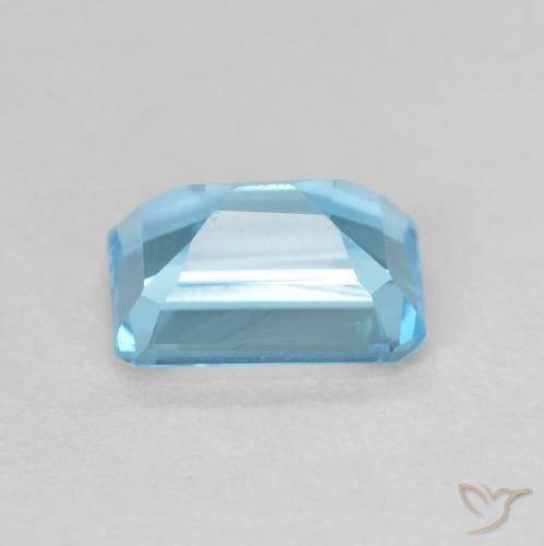 9,17 ctw natürlicher Swiss Blue Topas, Oktagonschliff, VVS