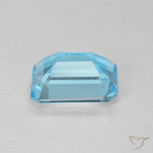 9,17 ctw natürlicher Swiss Blue Topas, Oktagonschliff, VVS