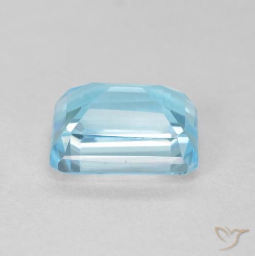 9,17 ctw natürlicher Swiss Blue Topas, Oktagonschliff, VVS-VS