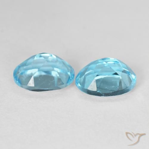 4.90 ct natürliche Himmerlblau Topas-Edelsteine, Oval, VVS-VS