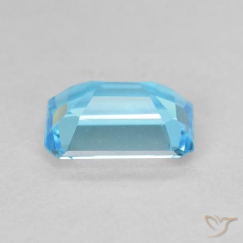 9,17 ctw natürlicher Swiss Blue Topas, Oktagonschliff, VVS