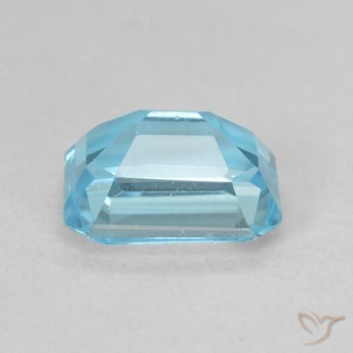 9,17 ctw natürlicher Swiss Blue Topas, Oktagonschliff, VVS