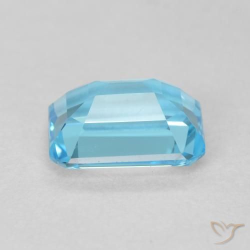 9,17 ctw natürlicher Swiss Blue Topas, Oktagonschliff, VVS