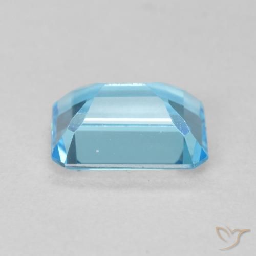 9,17 ctw natürlicher Swiss Blue Topas, Oktagonschliff, VVS