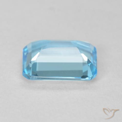 9,17 ctw natürlicher Swiss Blue Topas, Oktagonschliff, VVS