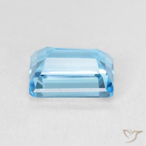 9,17 ctw natürlicher Swiss Blue Topas, Oktagonschliff, VVS