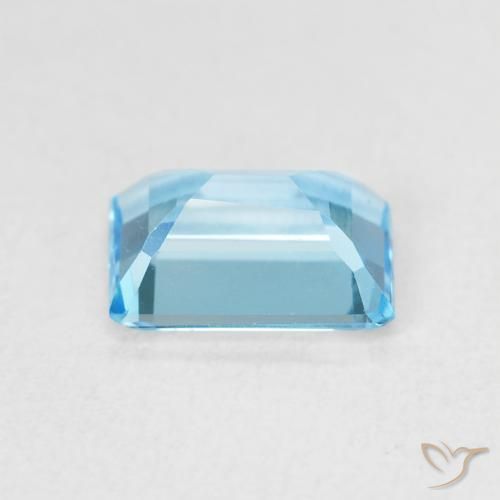 9,17 ctw natürlicher Swiss Blue Topas, Oktagonschliff, VVS