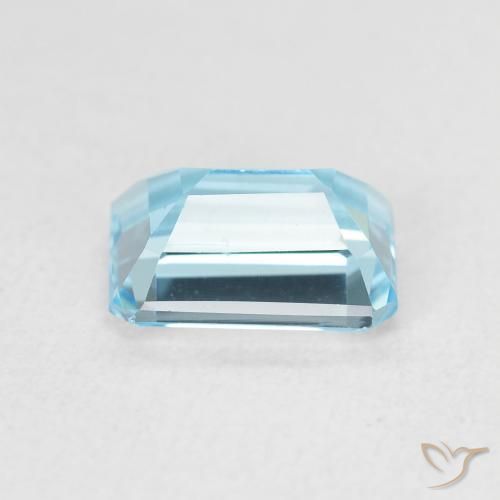 9,17 ctw natürlicher Swiss Blue Topas, Oktagonschliff, VVS