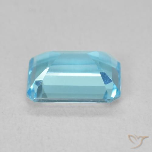 9,17 ctw natürlicher Swiss Blue Topas, Oktagonschliff, VVS-VS