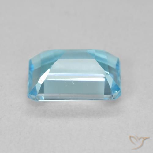 9,17 ctw natürlicher Swiss Blue Topas, Oktagonschliff, VS