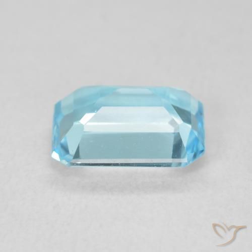 9,17 ctw natürlicher Swiss Blue Topas, Oktagonschliff, VVS