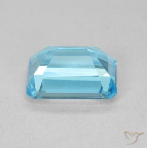9,17 ctw natürlicher Swiss Blue Topas, Oktagonschliff, VVS