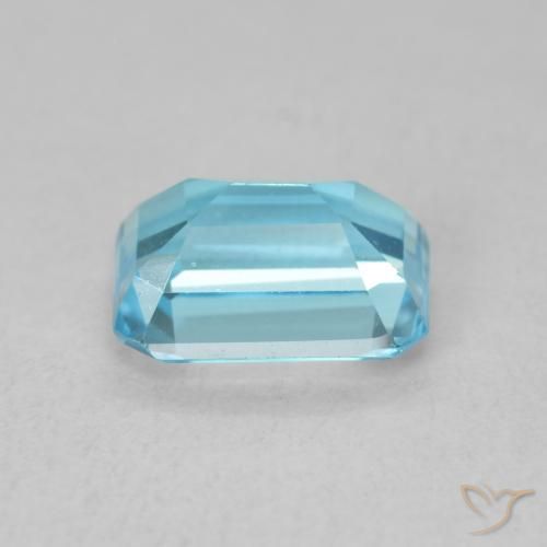 9,17 ctw natürlicher Swiss Blue Topas, Oktagonschliff, VVS