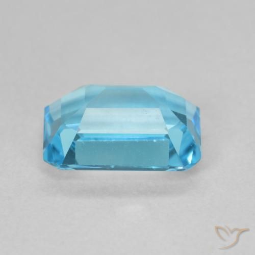 9,17 ctw natürlicher Swiss Blue Topas, Oktagonschliff, VVS