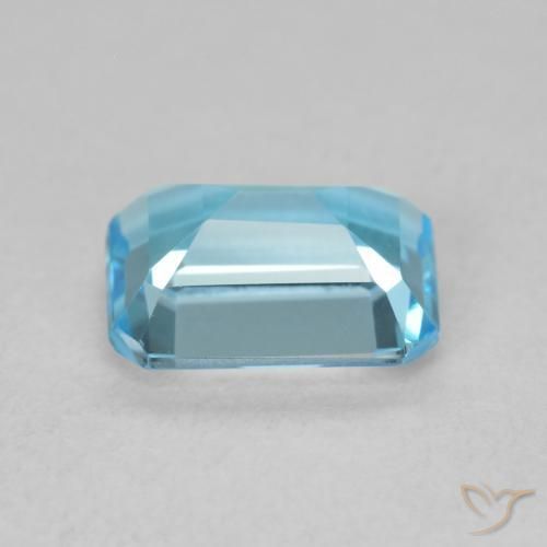 9,17 ctw natürlicher Swiss Blue Topas, Oktagonschliff, VVS