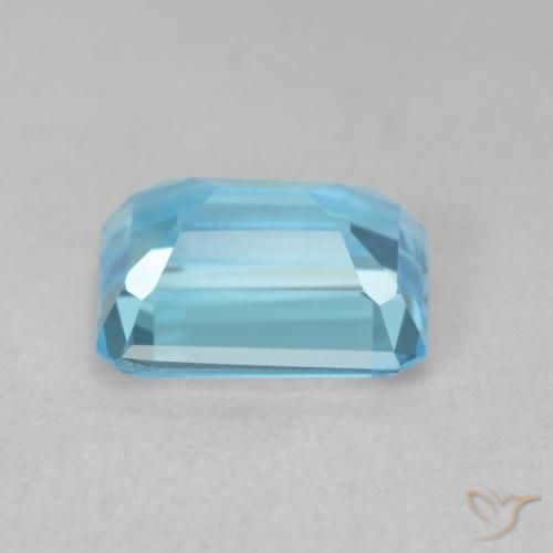 9,17 ctw natürlicher Swiss Blue Topas, Oktagonschliff, VVS-VS