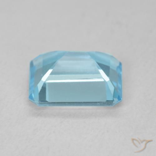 9,17 ctw natürlicher Swiss Blue Topas, Oktagonschliff, VVS-VS