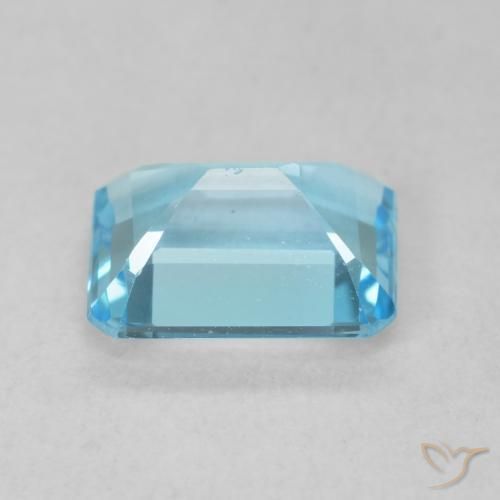 9,17 ctw natürlicher Swiss Blue Topas, Oktagonschliff, VVS-VS