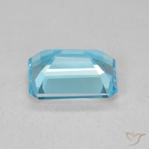 9,17 ctw natürlicher Swiss Blue Topas, Oktagonschliff, VVS-VS