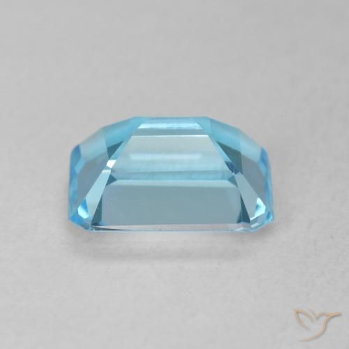 9,17 ctw natürlicher Swiss Blue Topas, Oktagonschliff, VVS