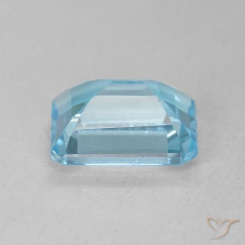 9,17 ctw natürlicher Swiss Blue Topas, Oktagonschliff, VS